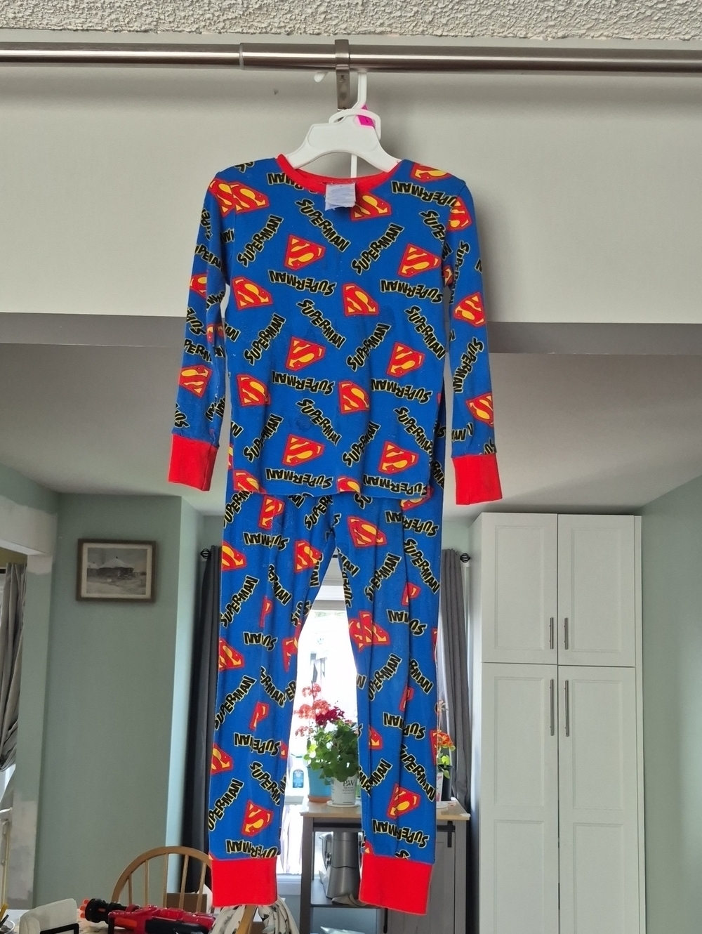 💛10/$20 💛DC Comics Kids Blue and Red Pajama Set